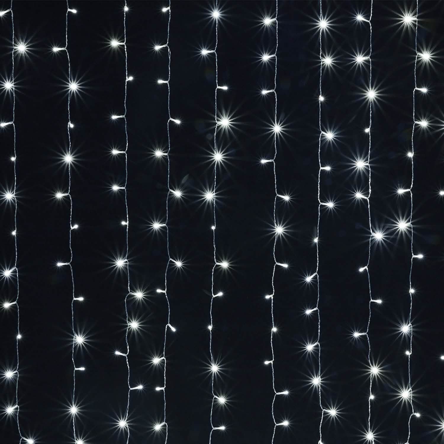 White 100 Led Rope Curtain Fairy Lights Outdoor DailySale