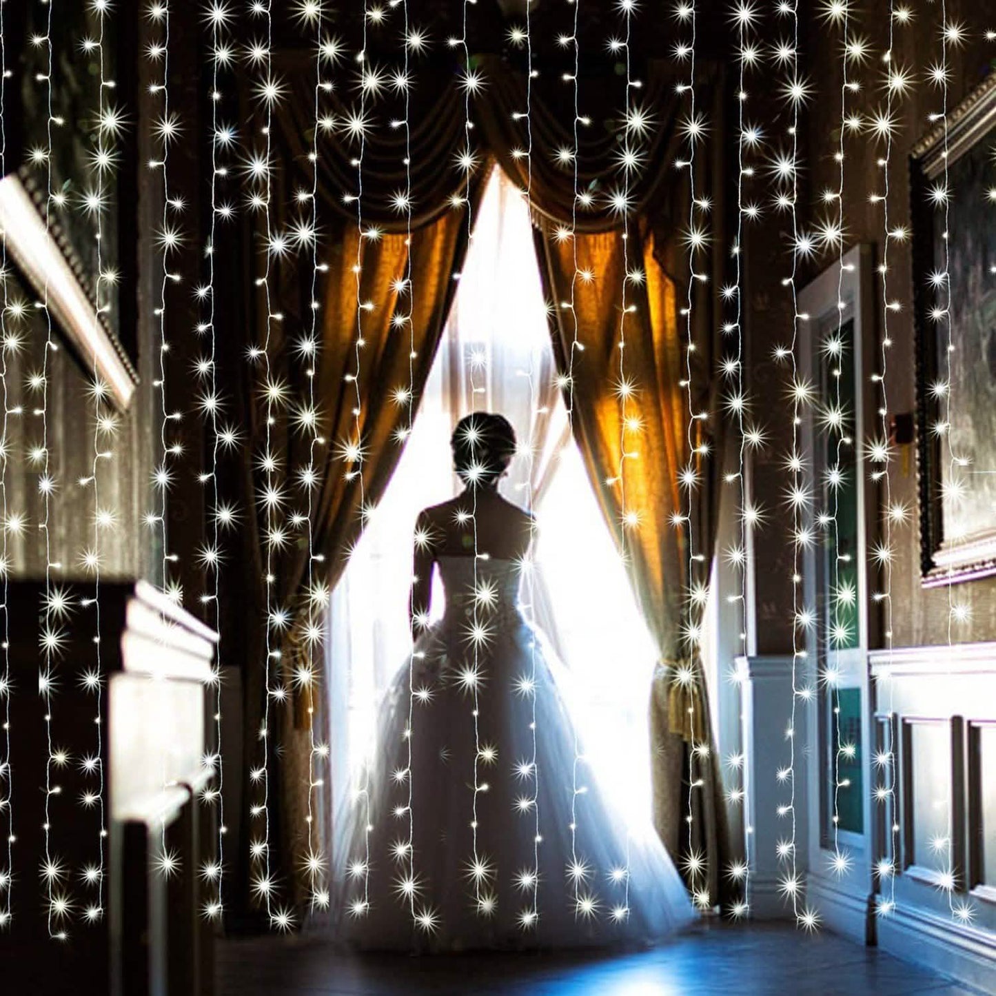 White 100 Led Rope Curtain Fairy Lights Outdoor DailySale