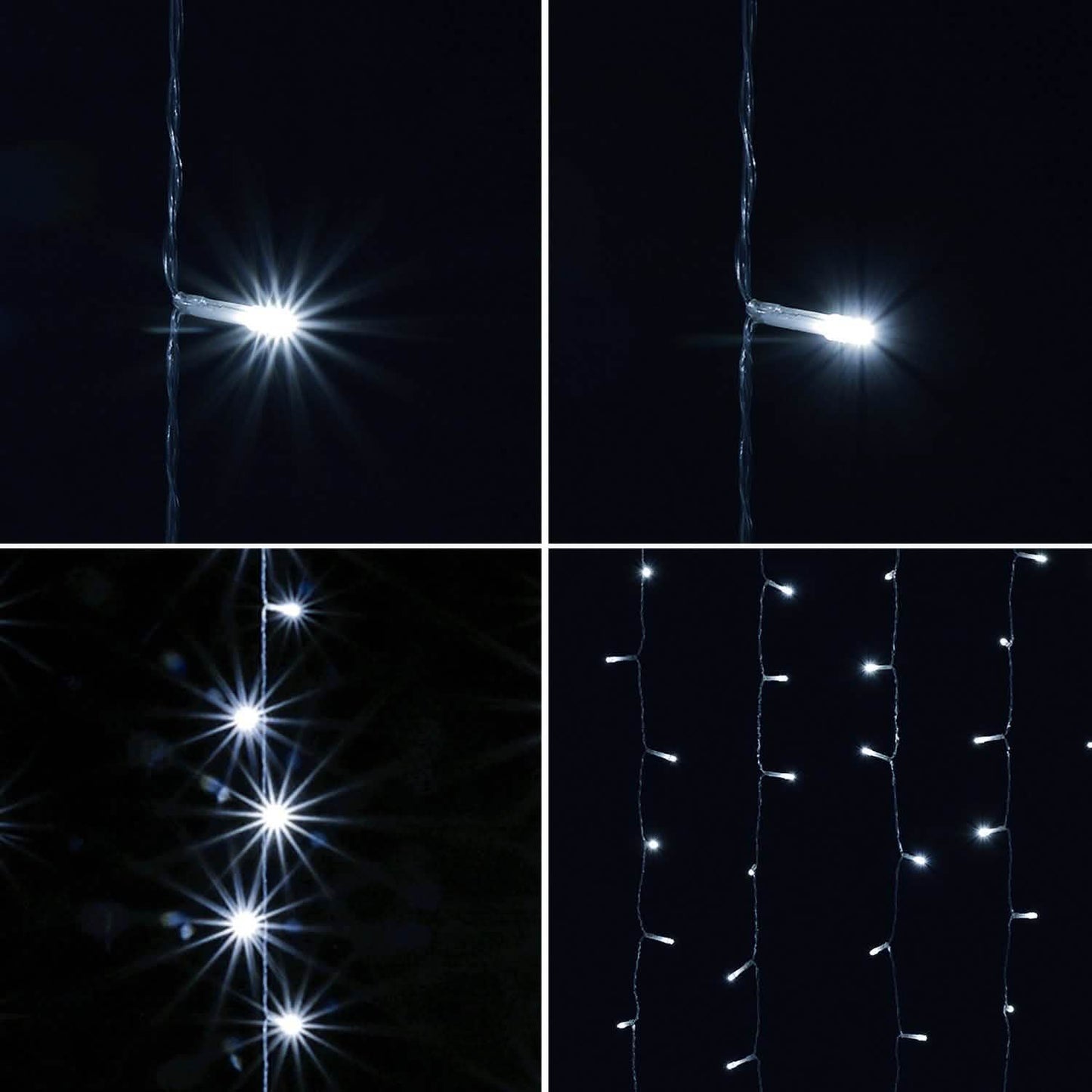 White 100 Led Rope Curtain Fairy Lights Outdoor DailySale