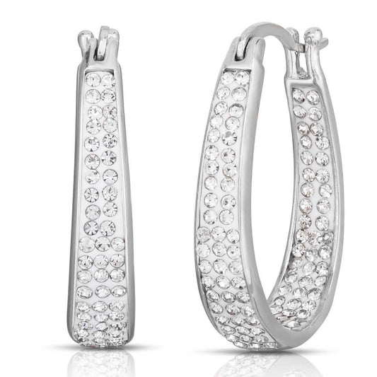 White Inside Out Hoops with Free 2.00 CT Studs DailySale