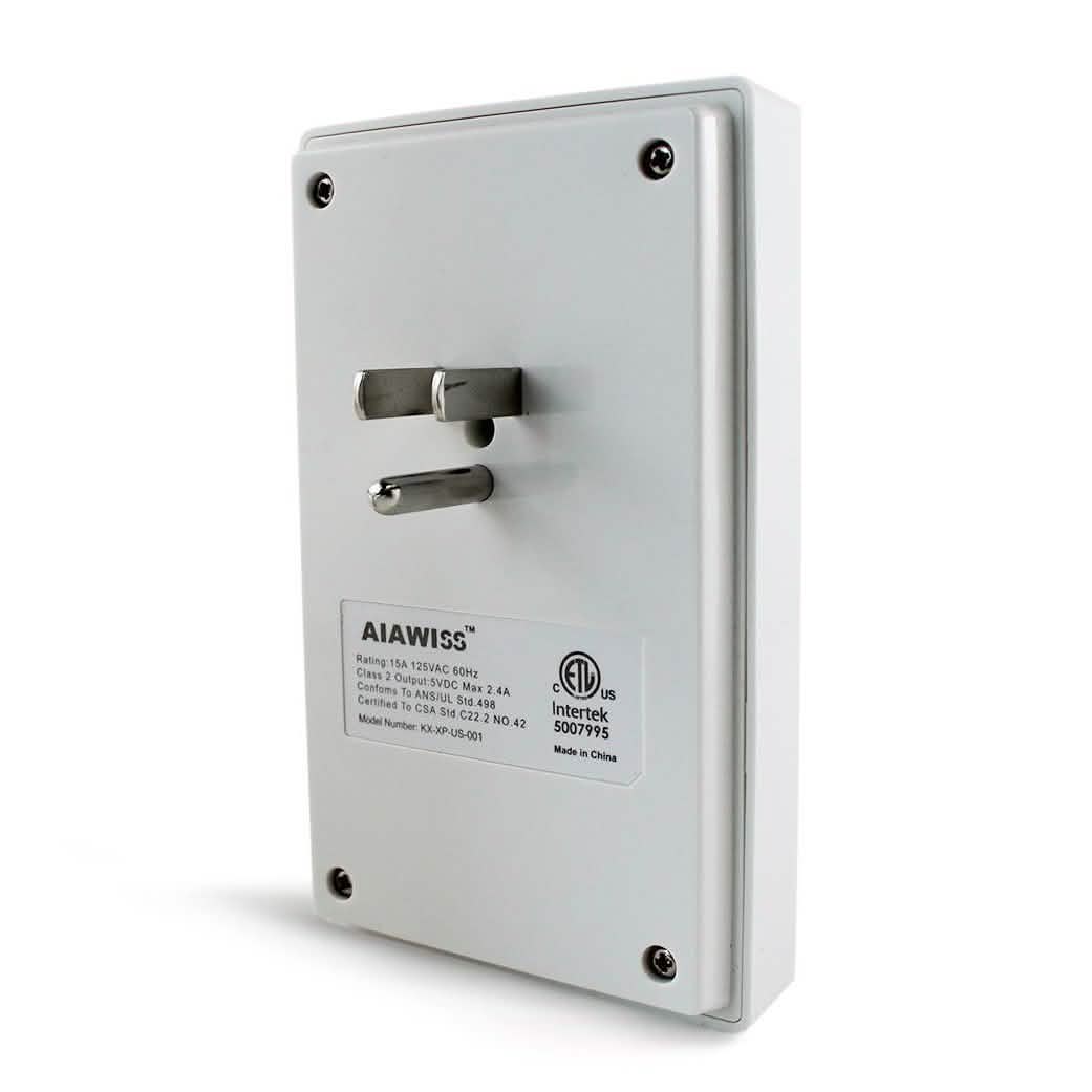 White Light Sensor Dual USB Wall Outlet DailySale