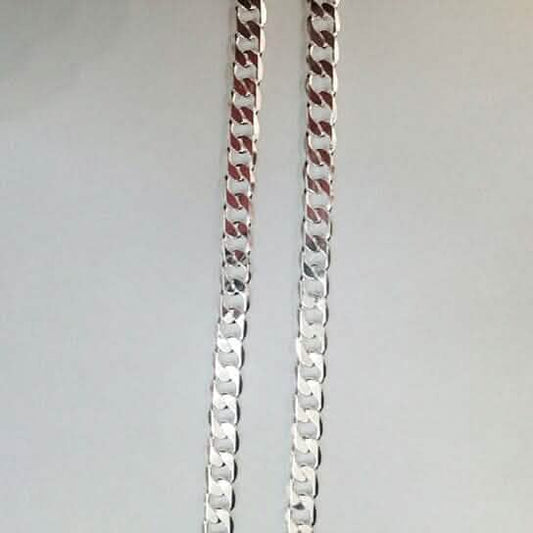 White Unisex Cuban Link Chain 24" DailySale