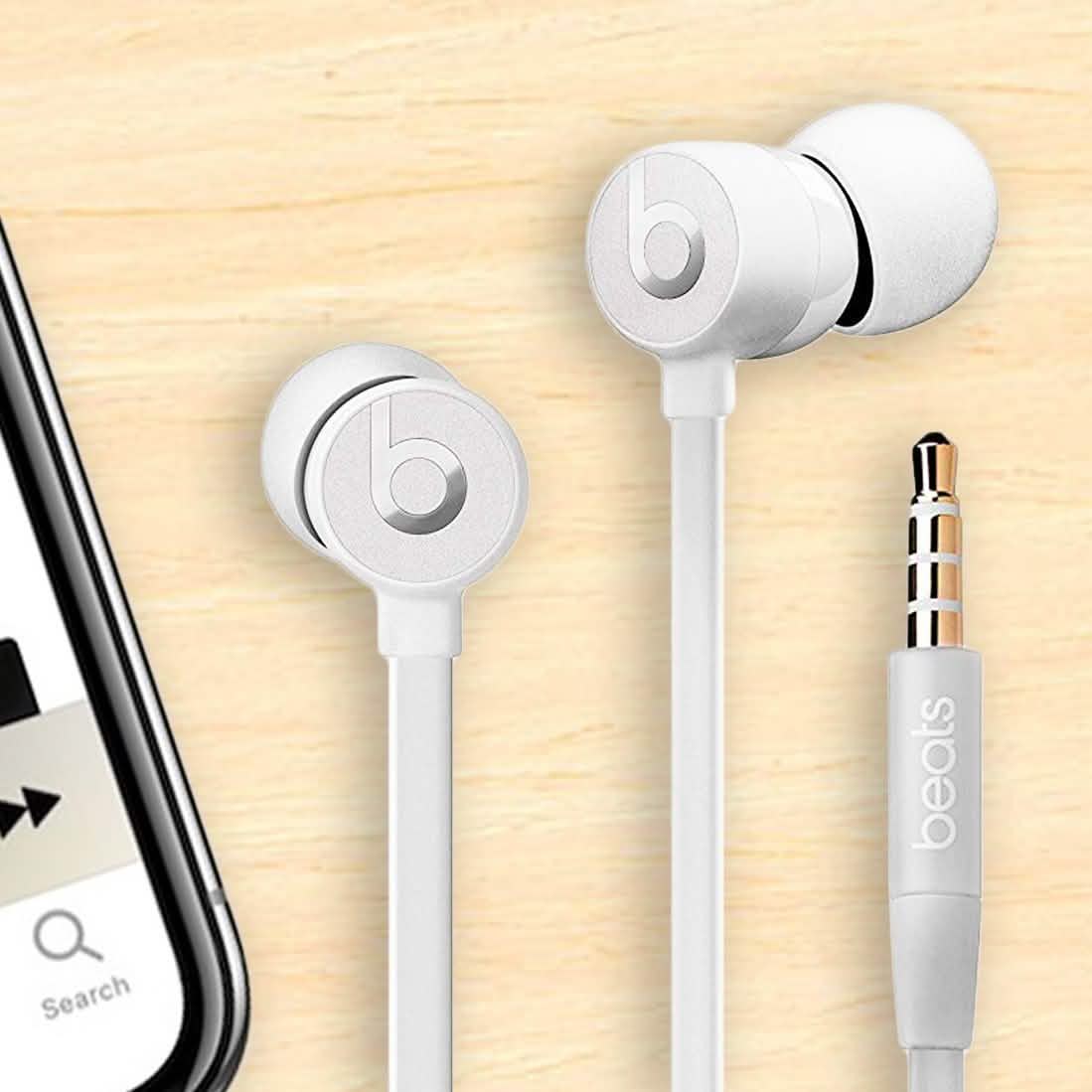Beats by Dr. Dre White UrBeats3 MQFV2LL/A 3.5mm Connector Wired Earphones (Refurbished) DailySale