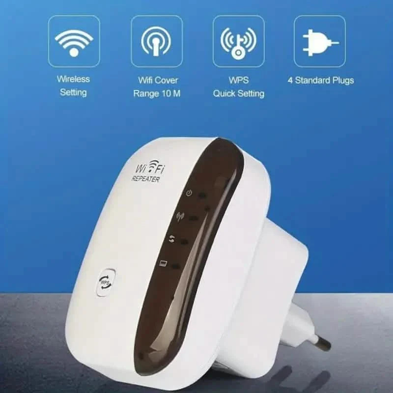 WiFi Long Range Amplifier Extender Signal Booster Wireless Internet Repeater with Ethernet Port DailySale