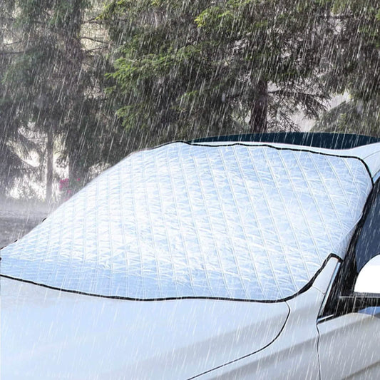 Windshield Protector Against Ice Sun Fit for Small Mid SUVs with Anti-theft Flaps DailySale
