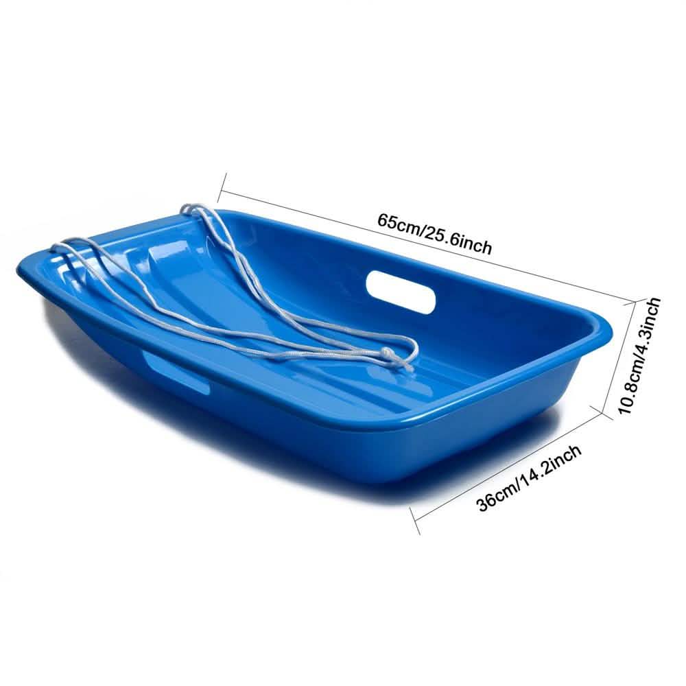 Winter Blue Plastic Snow Sled Boat Shape Sledge DailySale