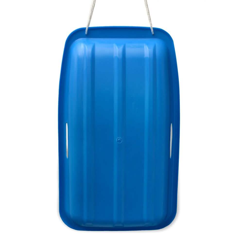 Winter Blue Plastic Snow Sled Boat Shape Sledge DailySale