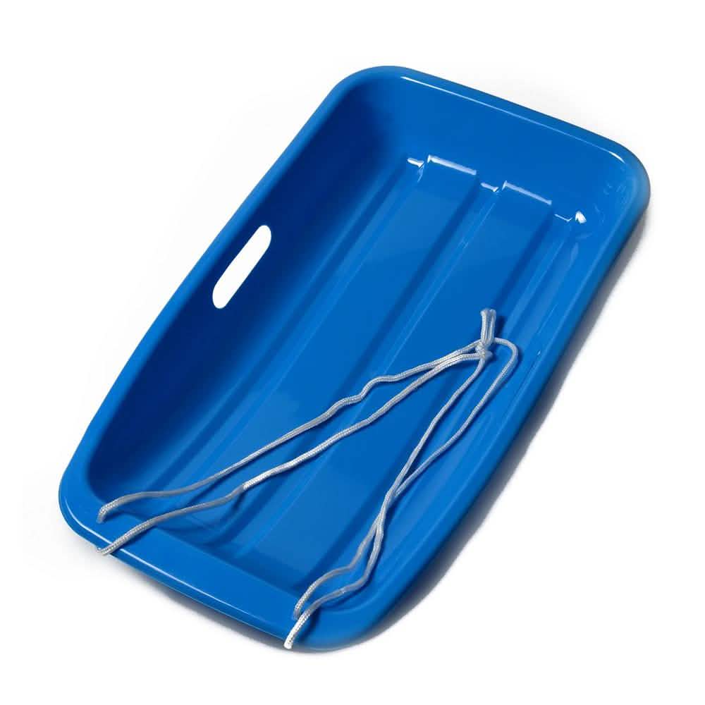 Winter Blue Plastic Snow Sled Boat Shape Sledge DailySale