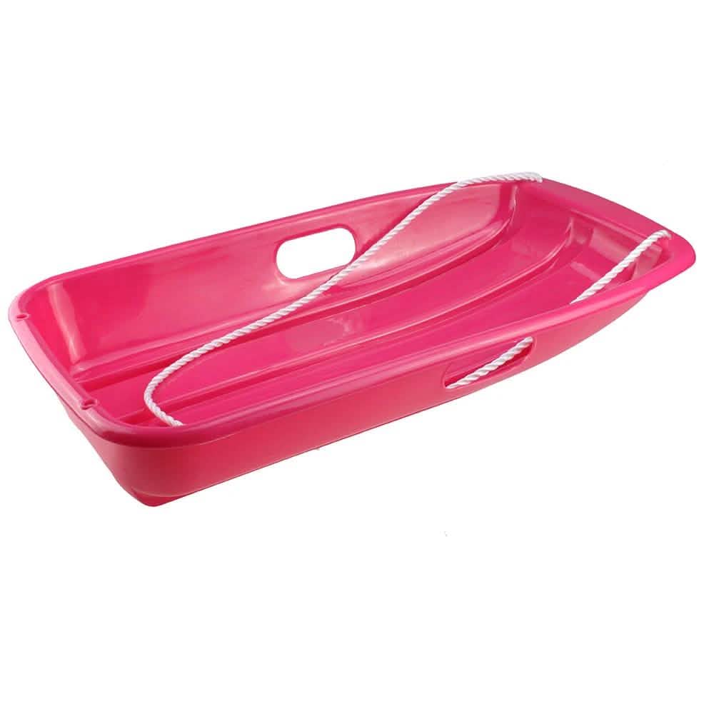 Winter Durable Plastic Snow Sled In Boat Shape For Child And Adult DailySale