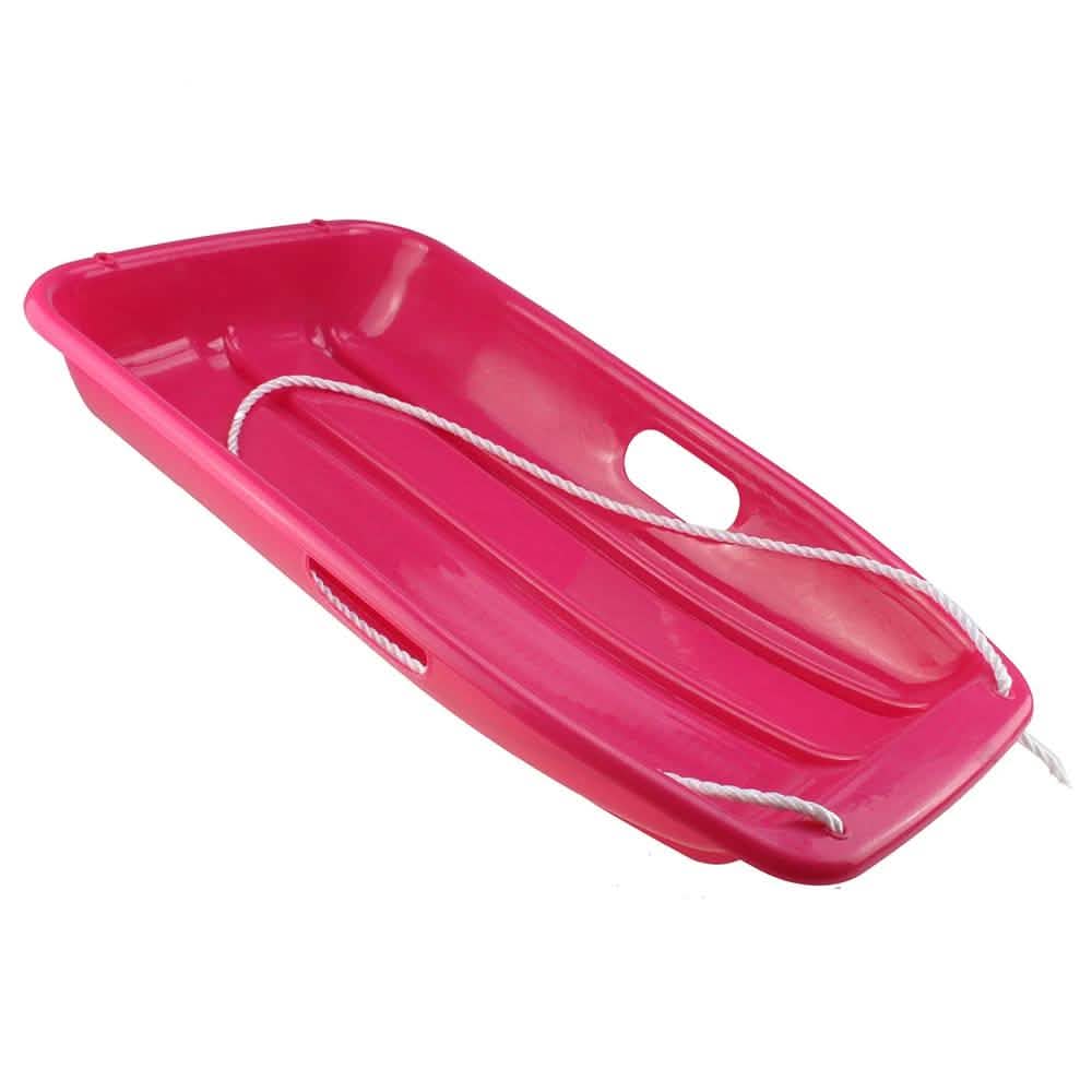 Winter Durable Plastic Snow Sled In Boat Shape For Child And Adult DailySale