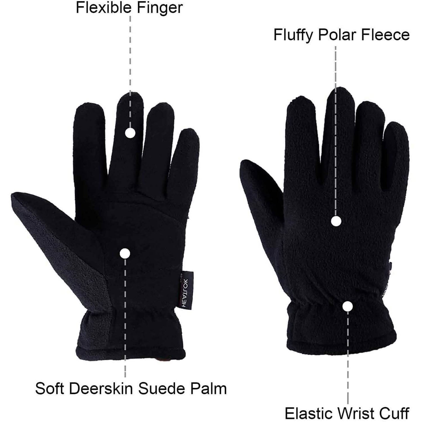 Winter Gloves Deerskin Suede Leather Palm -20¬∞F Cold Proof Work Glove DailySale