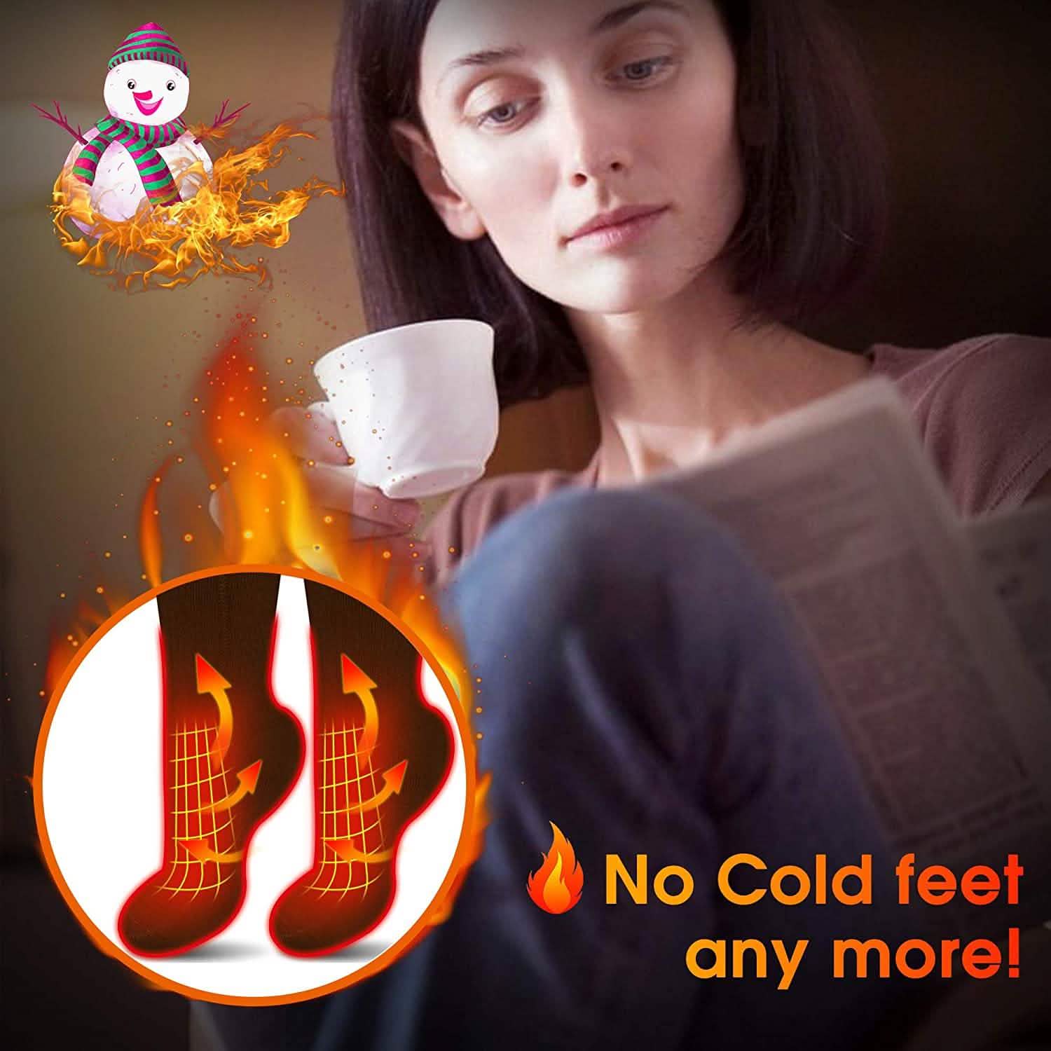 Winter Heating Socks Men and Women Electric Battery Heating Socks Set DailySale