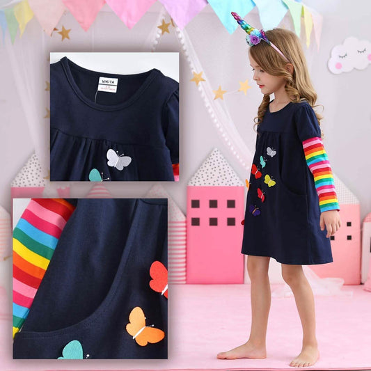 Winter Toddler Girl Long Sleeve Dress DailySale