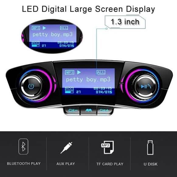 Wireless Bluetooth Handsfree Calling Car Charger FM Transmitter DailySale