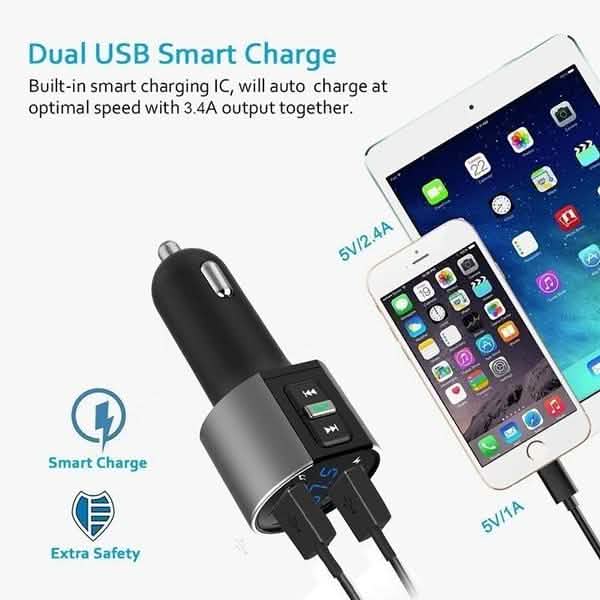 Wireless Car Mp3 FM Transmitter USB Charger DailySale