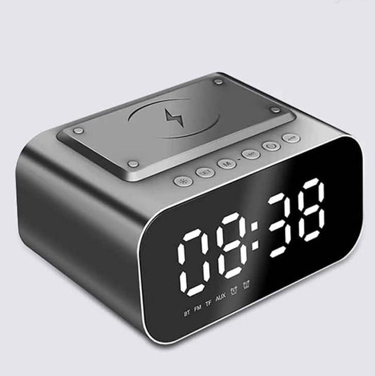 Wireless Charger Alarm Clock Bluetooth Speaker LED Smart Digital Clock DailySale