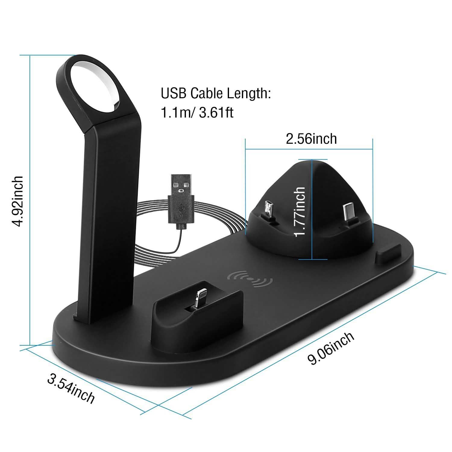 Wireless Charger Dock 4-in-1 10W DailySale