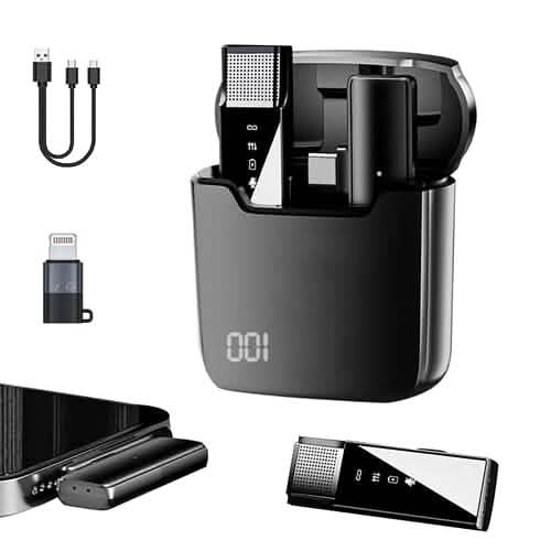 Wireless Clip On Microphone with Charging Case DailySale