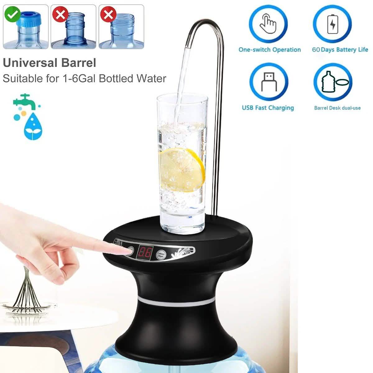 Wireless Electric Drinking Water Bottle Pump Dispenser DailySale