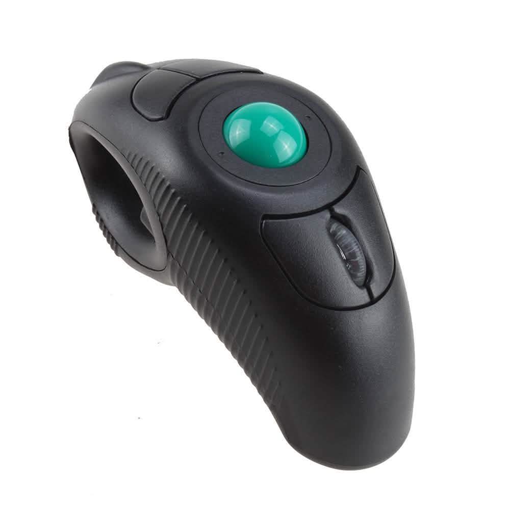 Wireless Finger HandHeld USB Mouse Mice Trackball Mouse with Laser Pointer DailySale