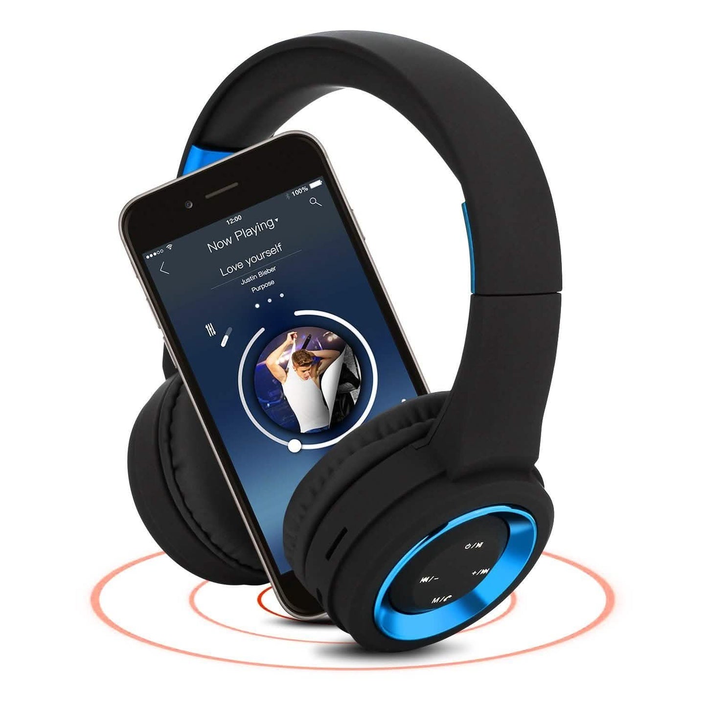 Wireless Headphones Bluetooth Headset Noise Cancelling Over Ear With Microphone DailySale