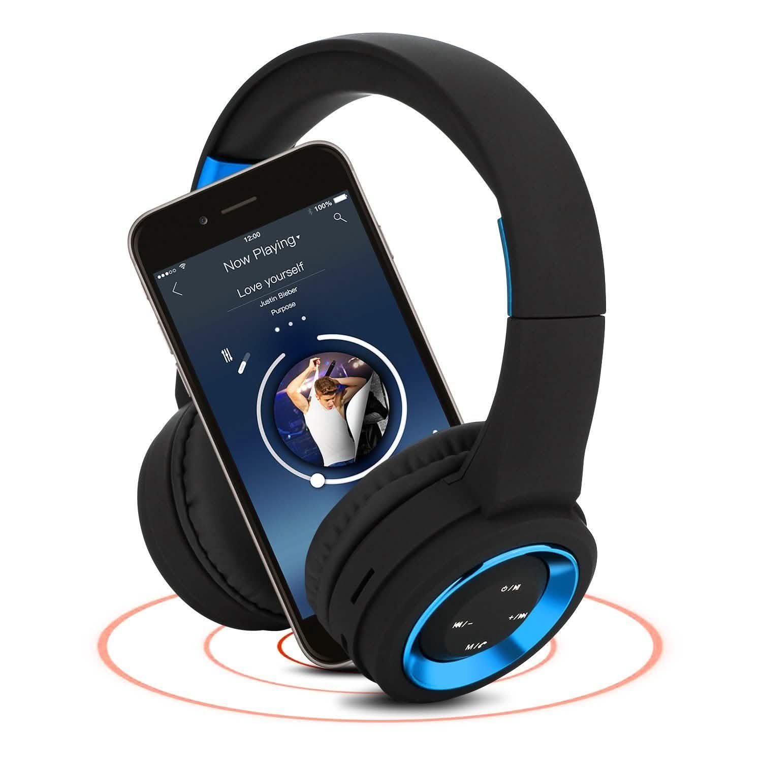 Wireless Headphones Bluetooth Headset Noise Cancelling Over Ear With Microphone DailySale