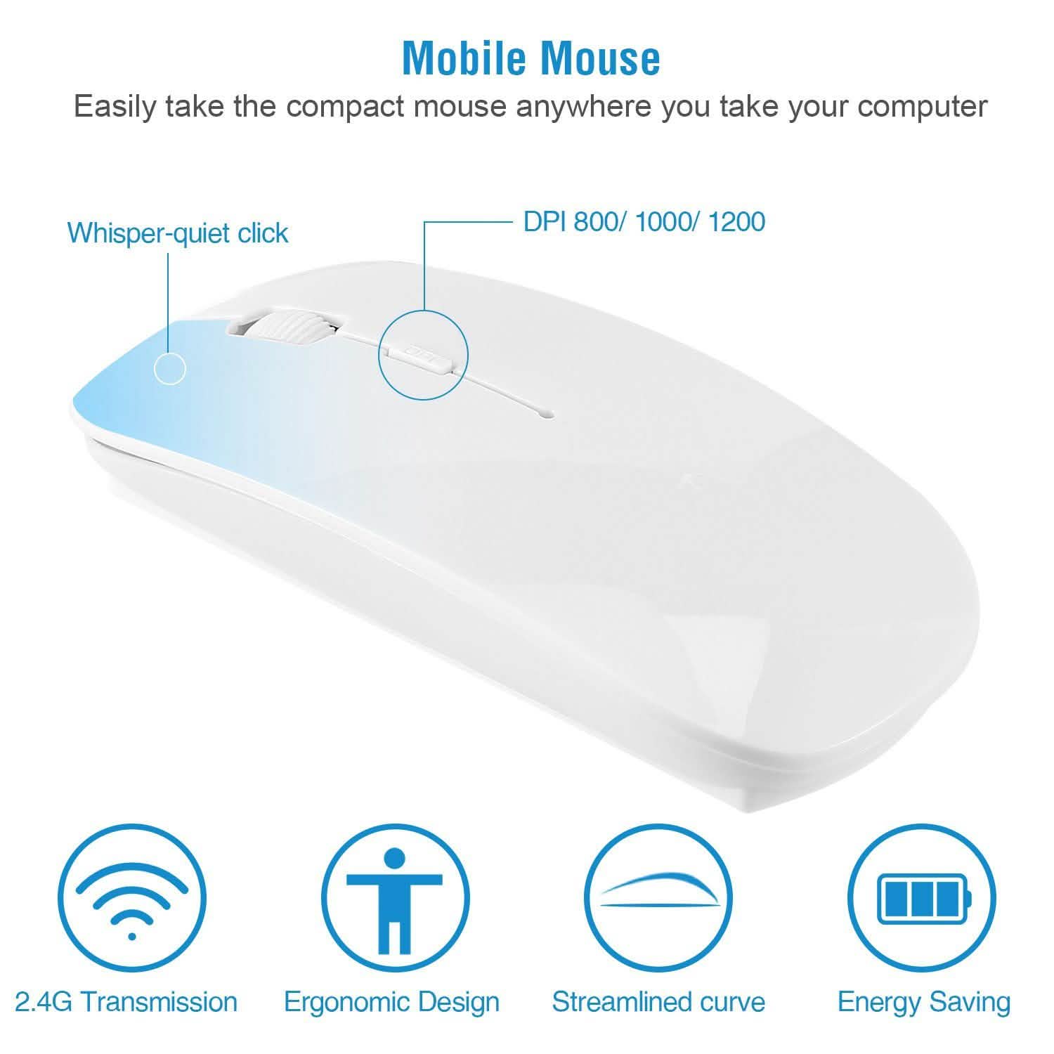 Wireless Keyboard and Mouse 2.4GHz Multimedia Mini Keyboard & Mouse DailySale