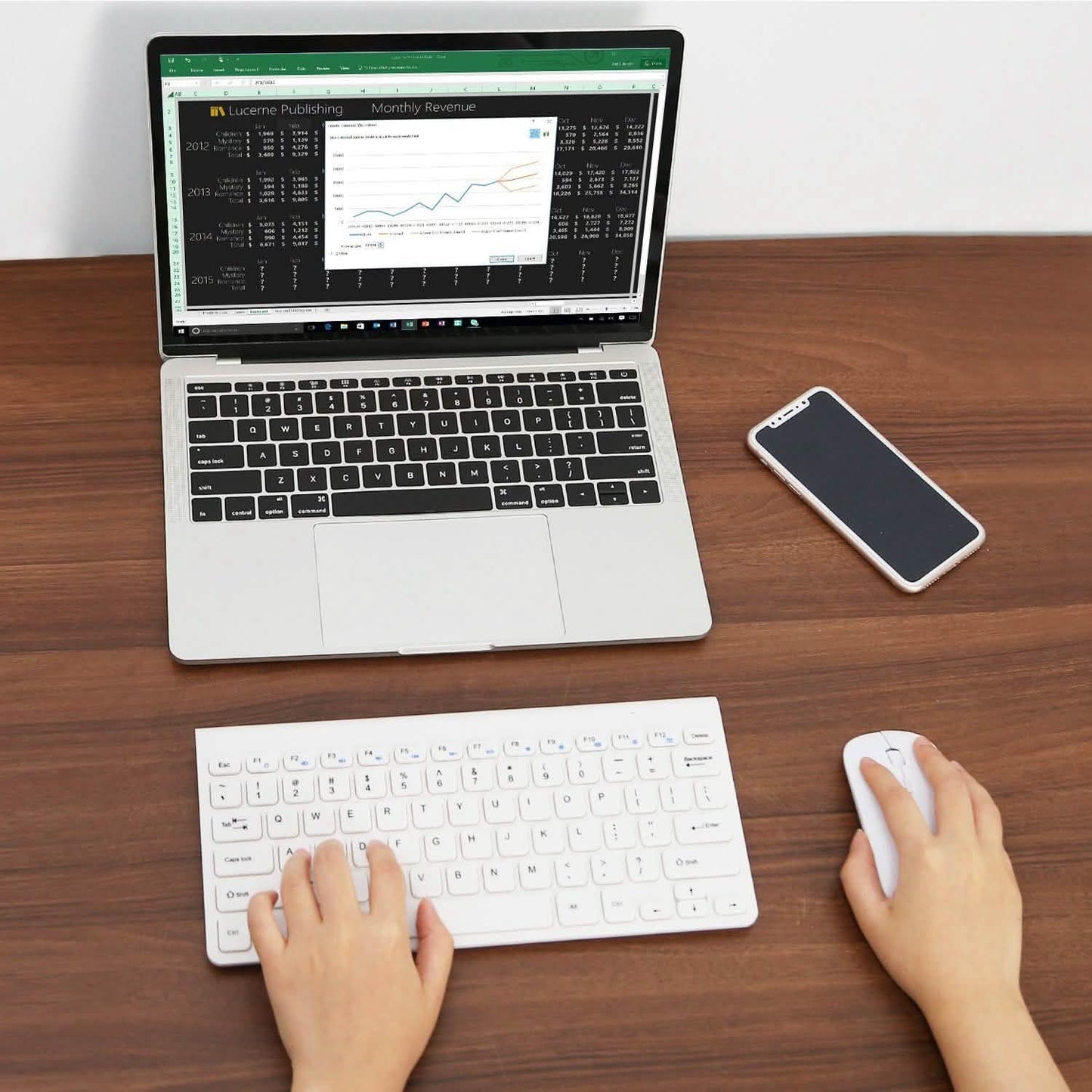Wireless Keyboard and Mouse 2.4GHz Multimedia Mini Keyboard & Mouse DailySale