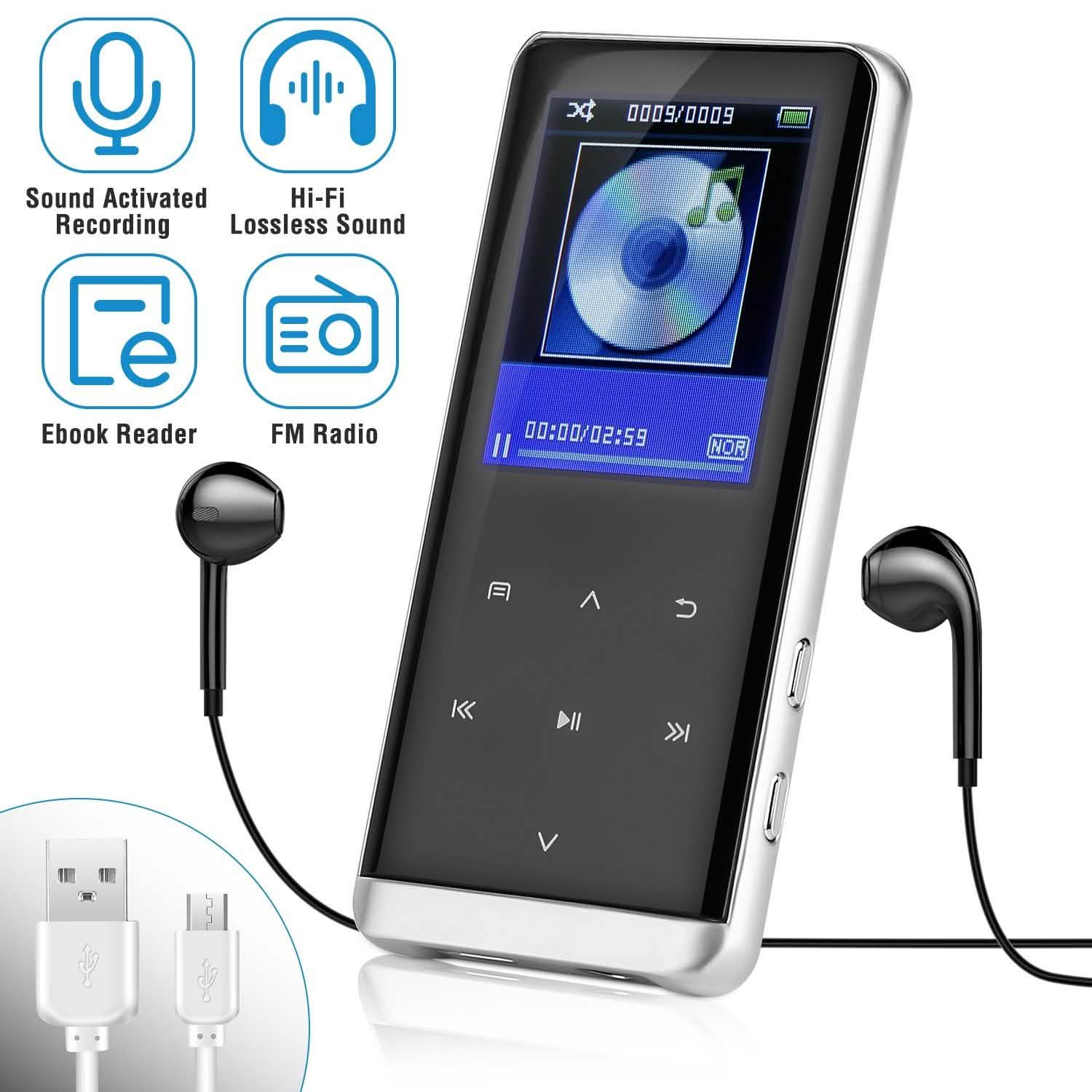 Wireless MP3 Player with Voice Recorder 32G Digital Music HiFi DailySale