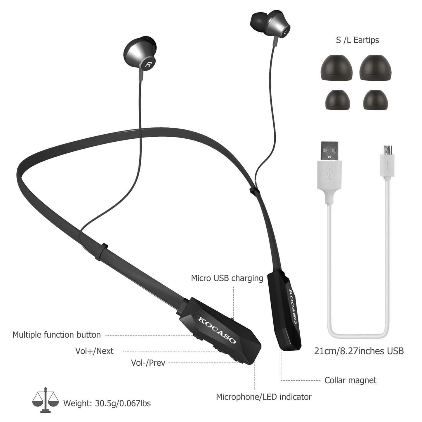 Wireless Neckband Headphones V DailySale