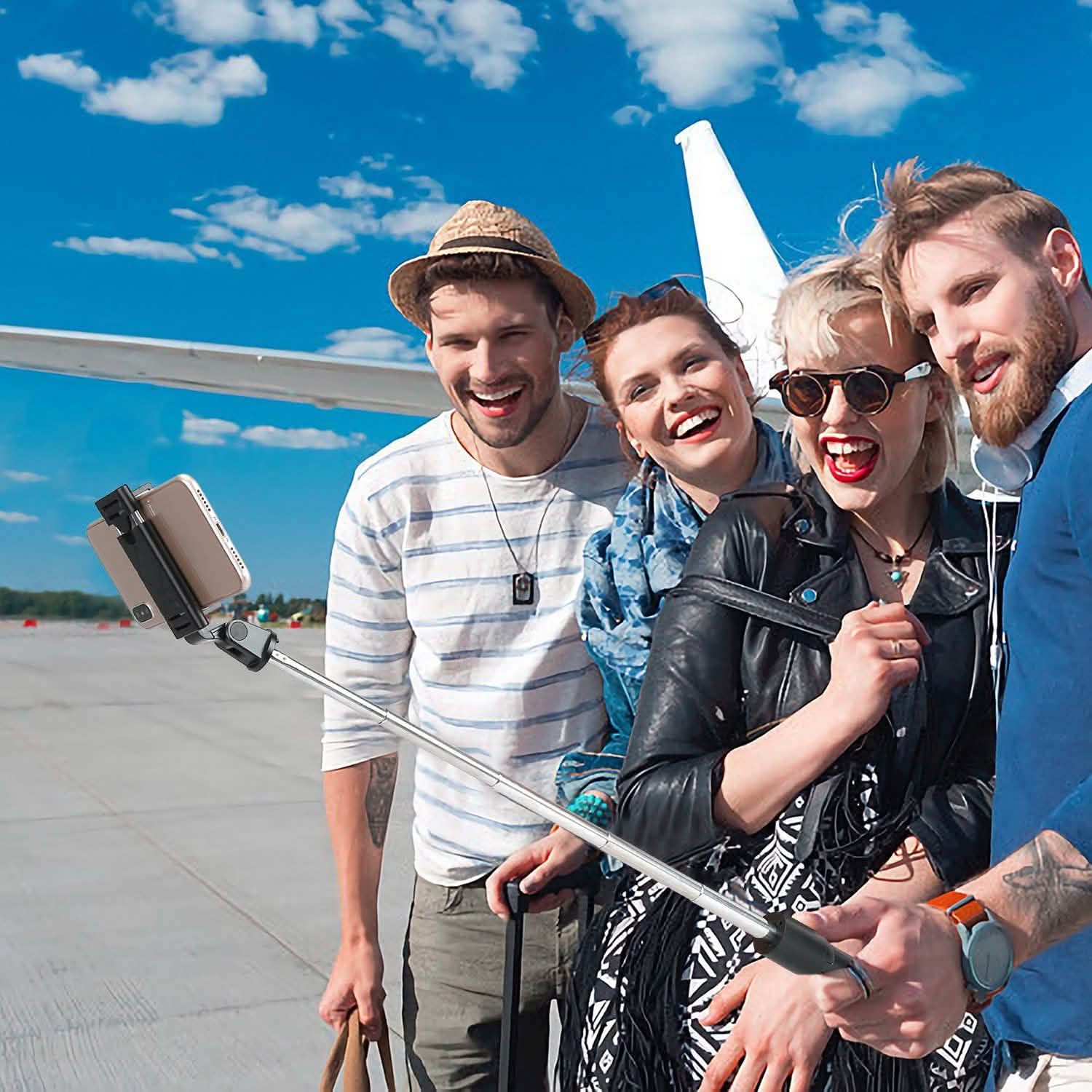 Wireless Selfie Stick Extendable Tripod with Detachable Remote Shutter for 3.5-6.2" Phone DailySale