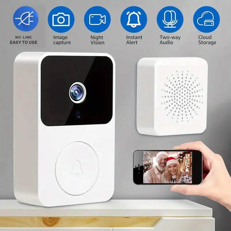 Wireless Smart Video Doorbell Camera with Night Vision and Motion Alerts DailySale
