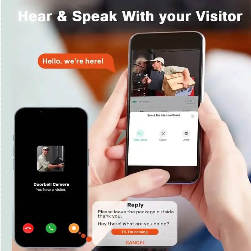 Wireless Smart Video Doorbell Camera with Night Vision and Motion Alerts DailySale