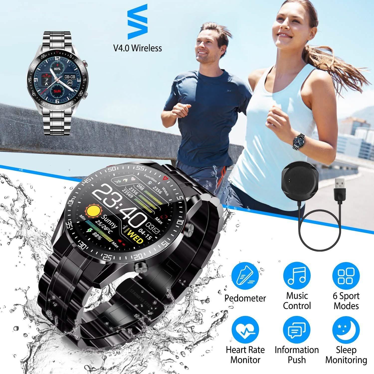 Wireless Smartwatch Fitness Tracker IP68 Waterproof Sport Bracelet DailySale