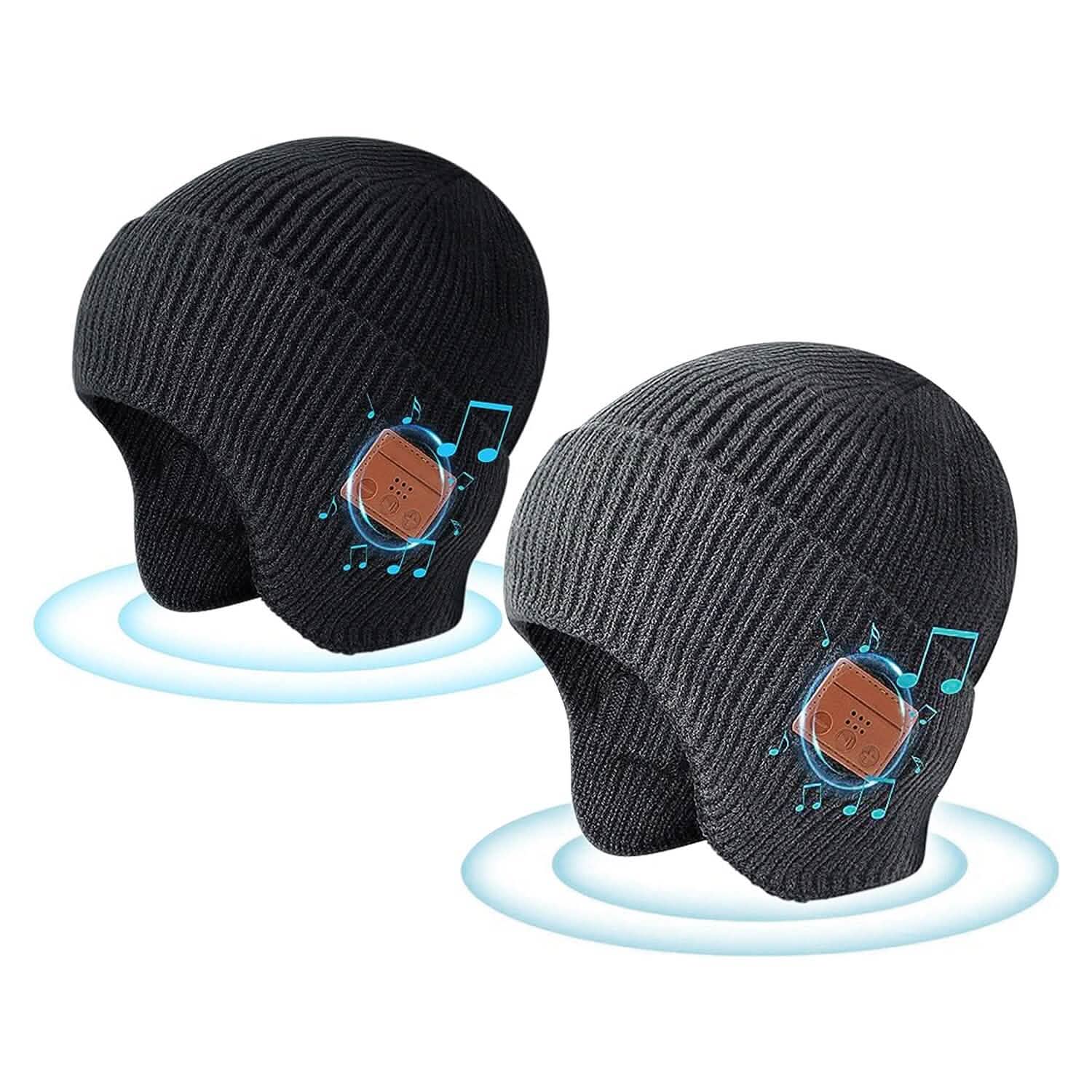 Wireless V5.0 Beanie Hat with Headphones USB Rechargeable DailySale