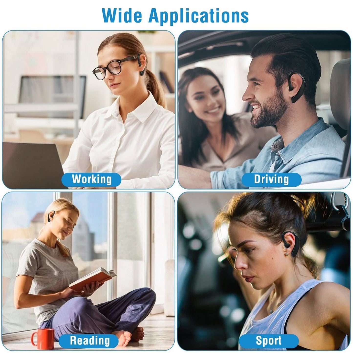 Wireless V5.0 Earpiece Noise Cancelling Driving Earbud DailySale