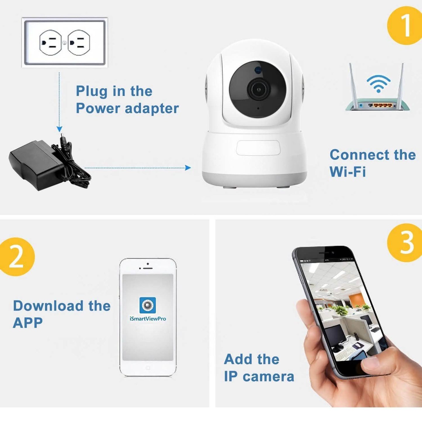 Wireless WIFI Pan Tilt HD Security Network Indoor CCTV IP Camera Night Vision DailySale