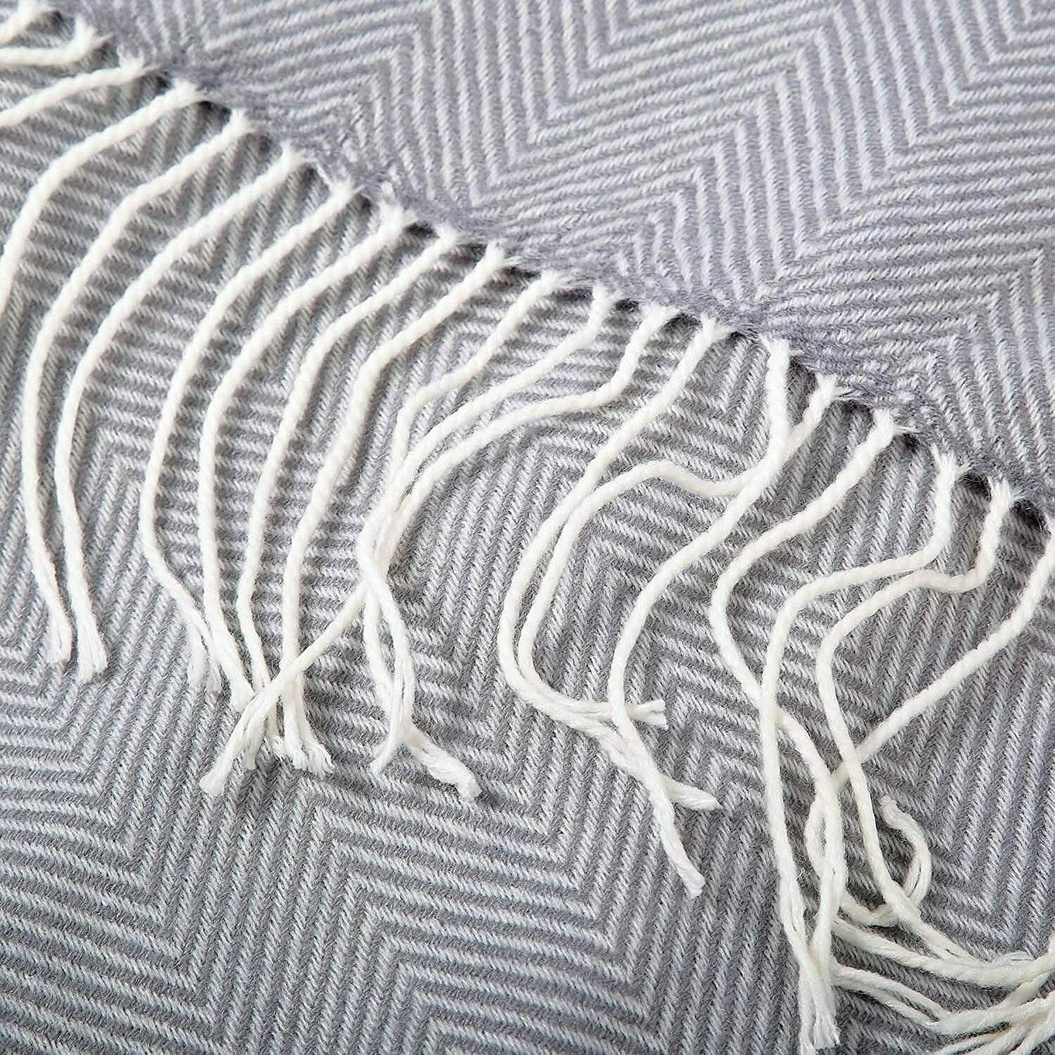Wisley Home 100% Acrylic Chevron Pattern Throw DailySale