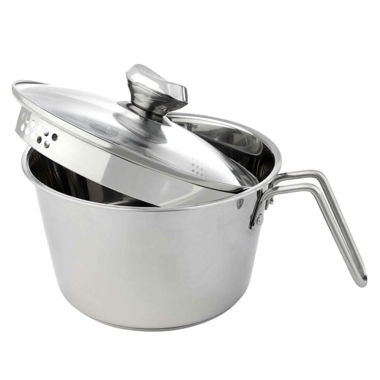 Wolfgang Puck 12-Cup Stainless Steel Pot with Colander Lid Model DailySale