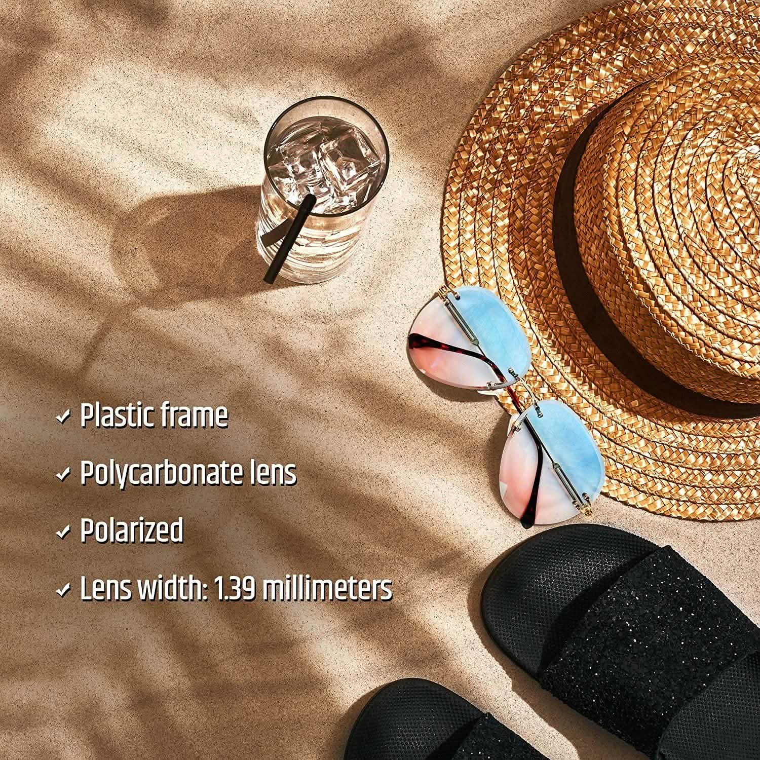 Women Aviation Polycarbonate UV 400 Sunglasses DailySale