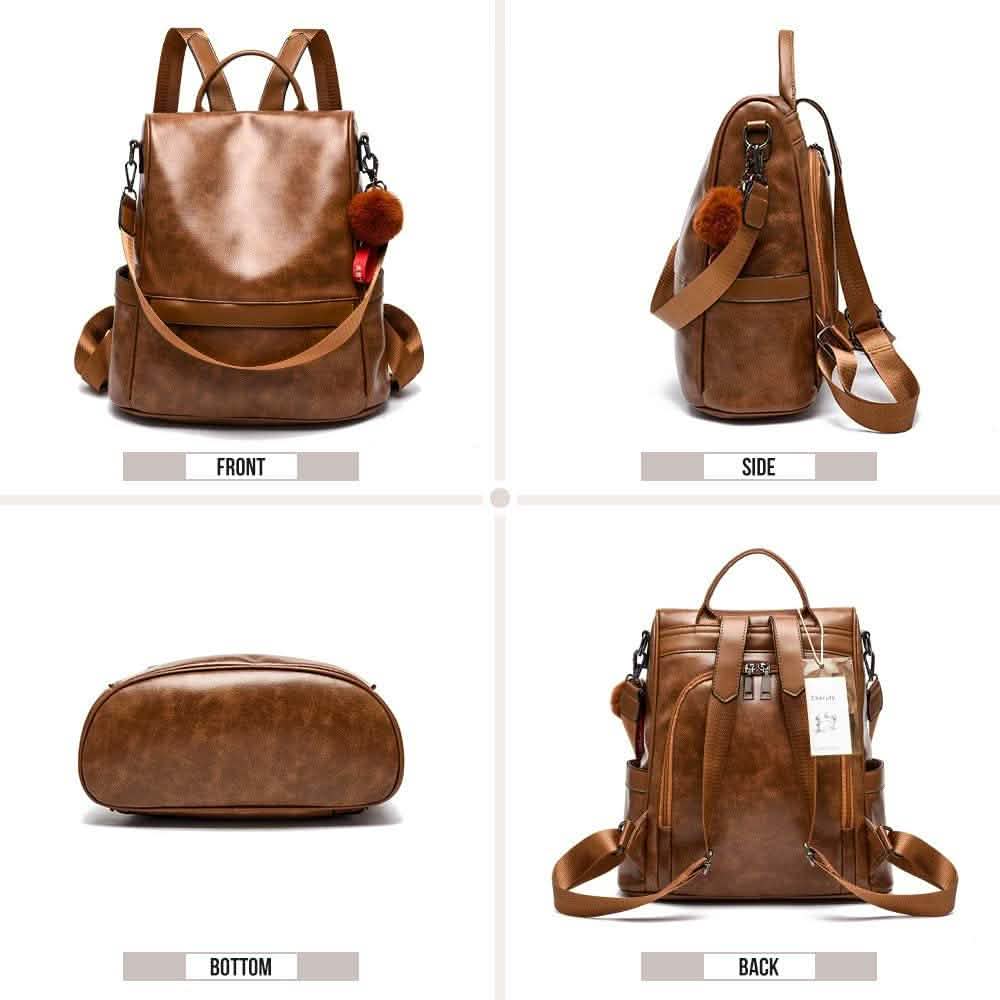 Women Backpack Purse PU Leather Anti-theft Casual Shoulder Bag DailySale