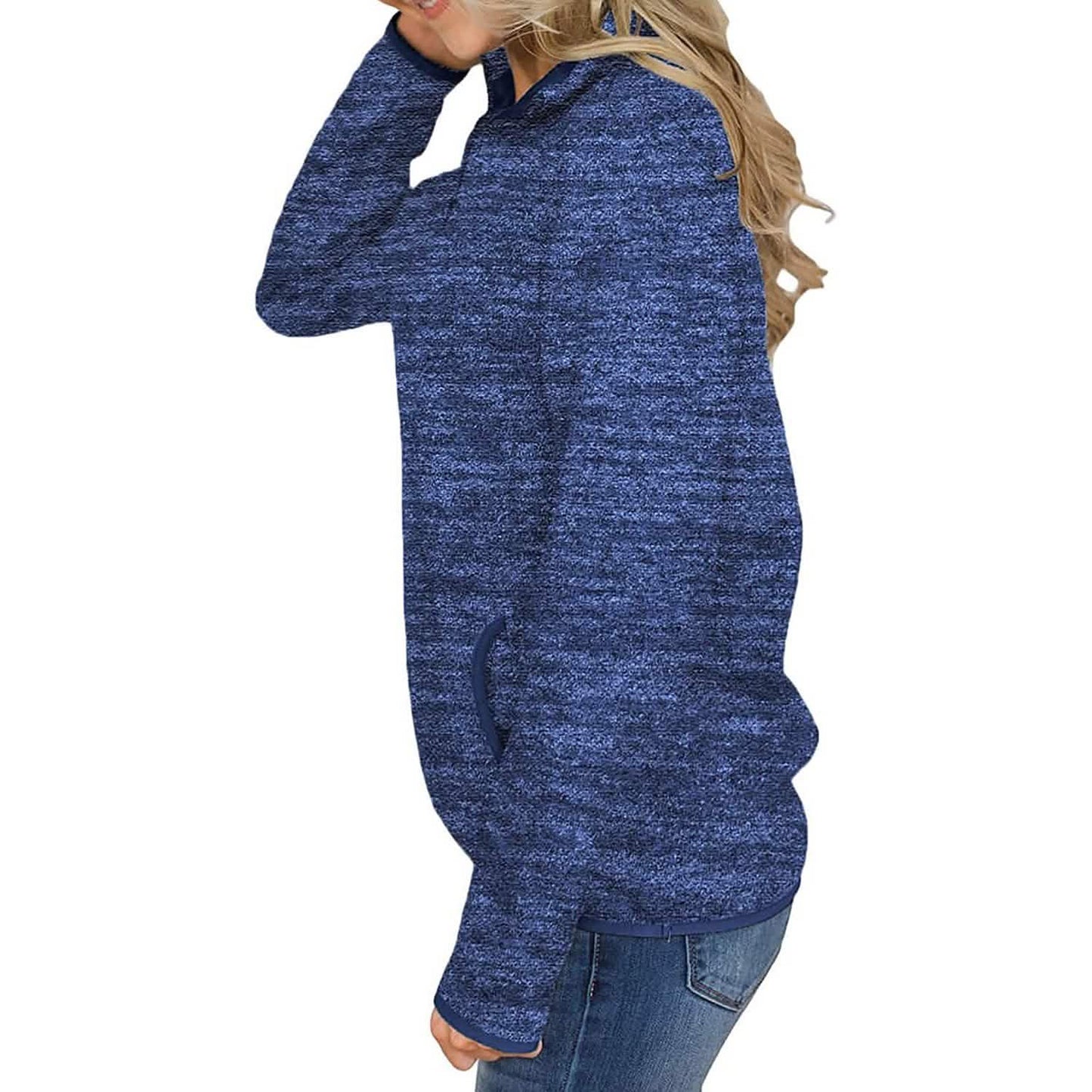 Women Casual Long Sleeve Stand Collar with Pockets DailySale