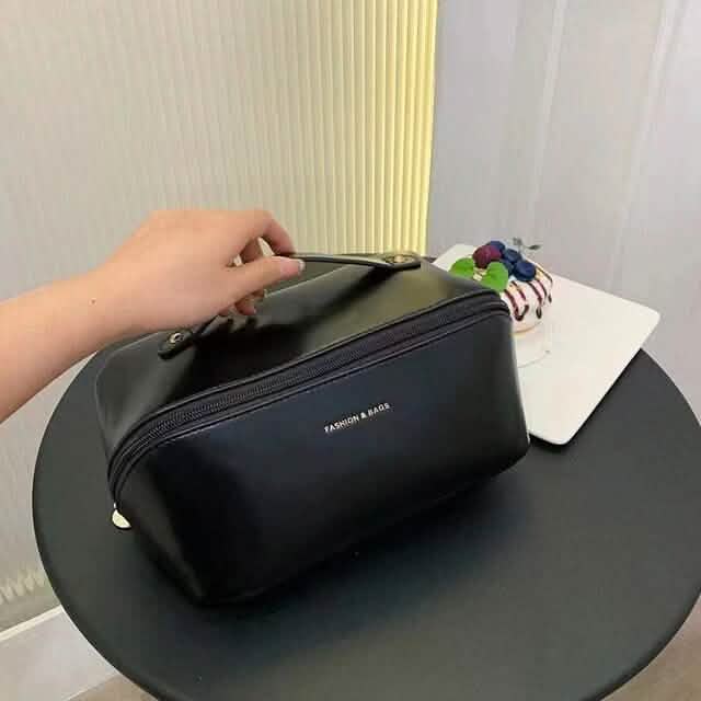 Women Makeup Organizer Toiletry Leather Bag DailySale