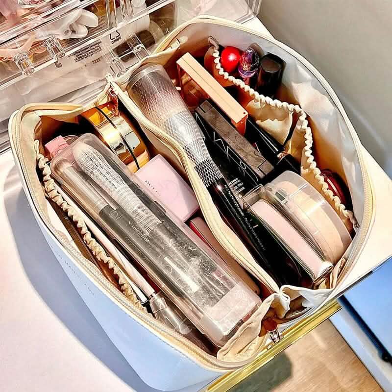 Women Makeup Organizer Toiletry Leather Bag DailySale