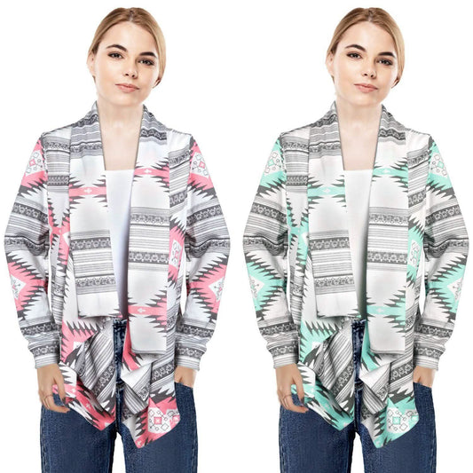 Women Open Front Long Sleeve Cardigan DailySale