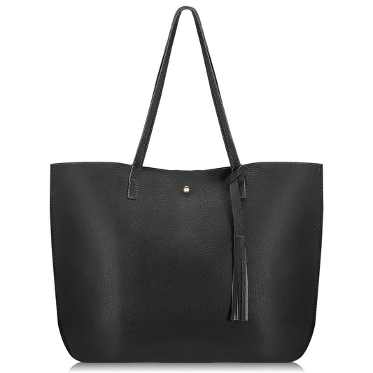 Women PU Leather Tote Bag DailySale