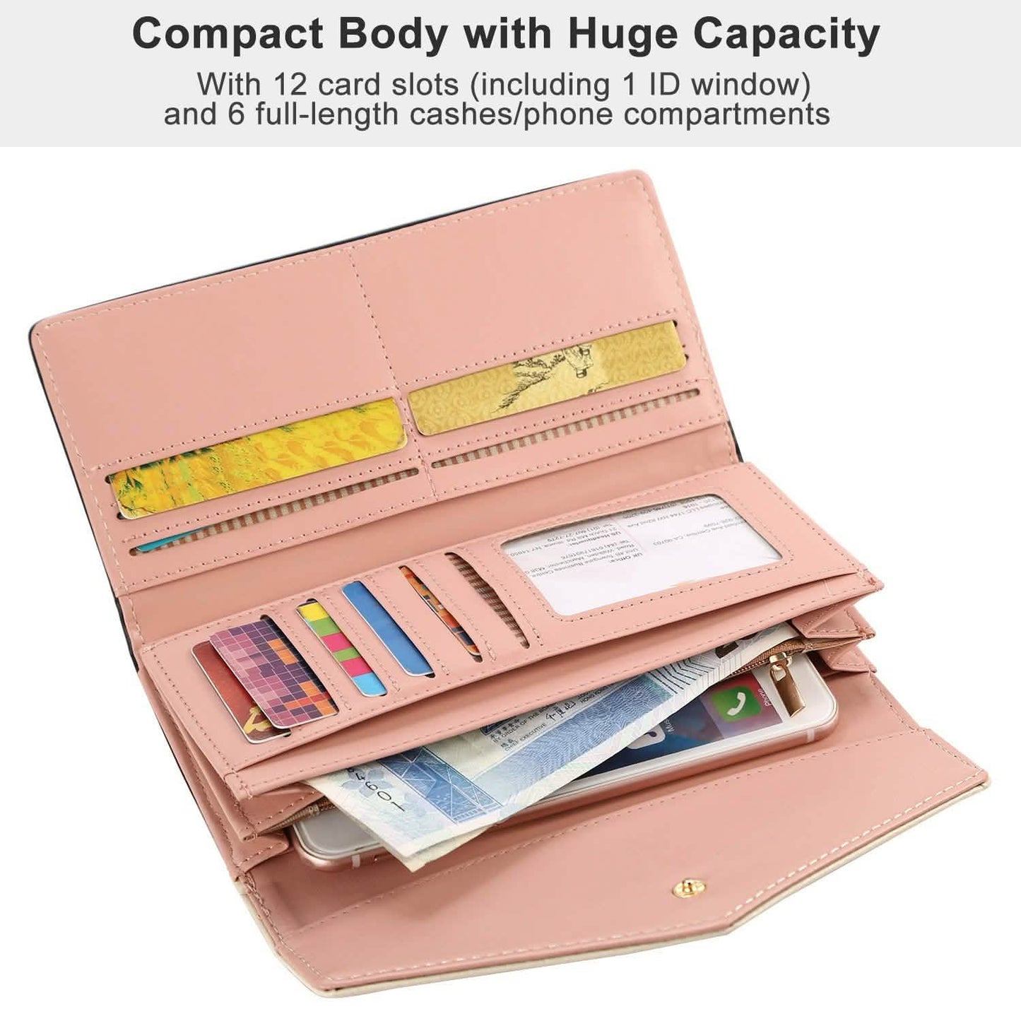 Women Wallet Soft Leather Trifold Clutch Purse DailySale