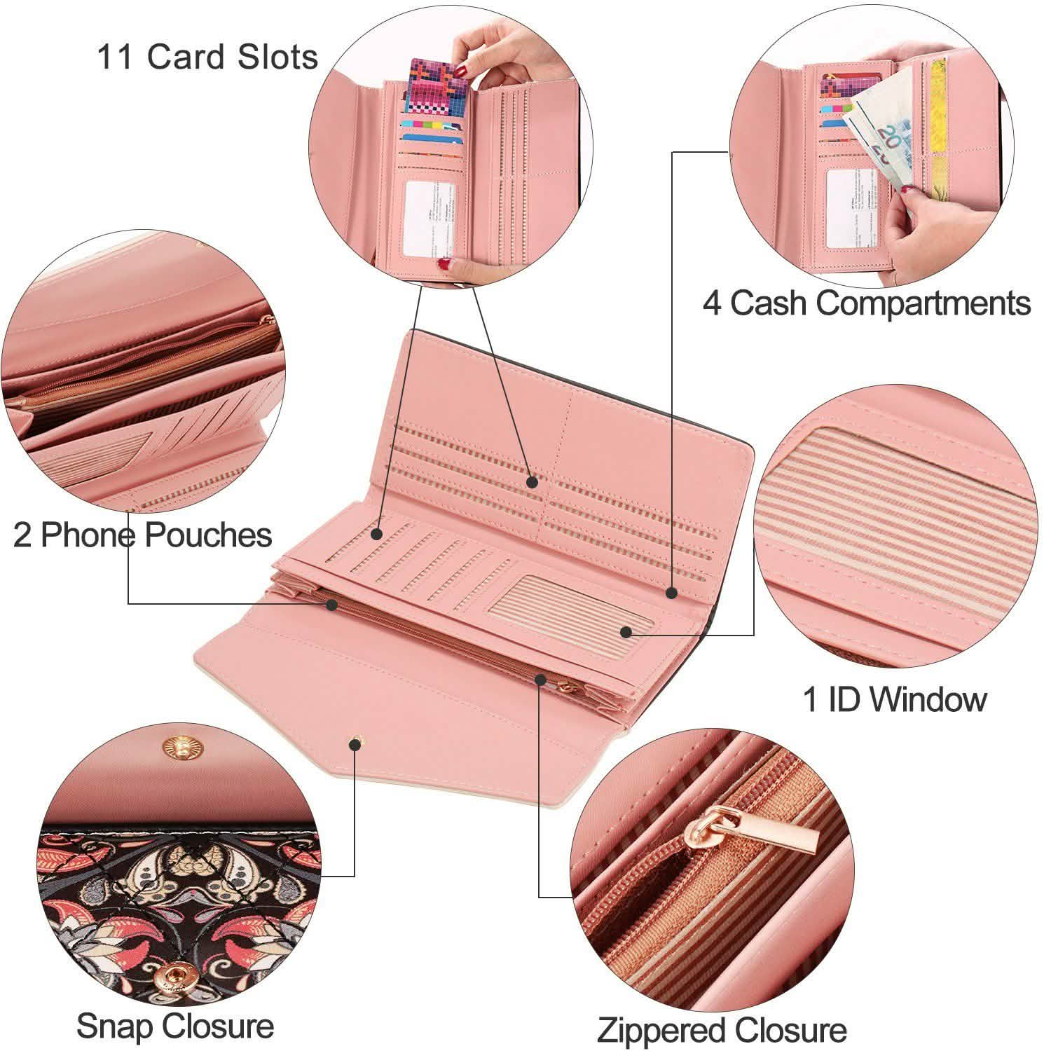 Women Wallet Soft Leather Trifold Clutch Purse DailySale