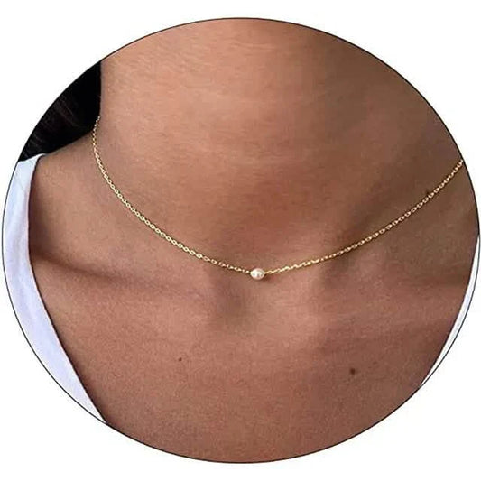 Women's 14K-Gold-Plated Dainty Pearl Pendant Necklace DailySale