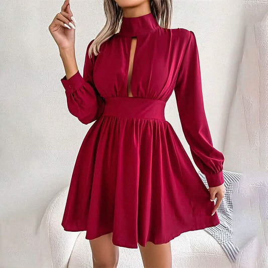 Women's A Line Turtleneck Mini Dress DailySale